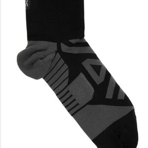 ON Performance Mid Stretch-jersey Socks Black And Grey Sz M